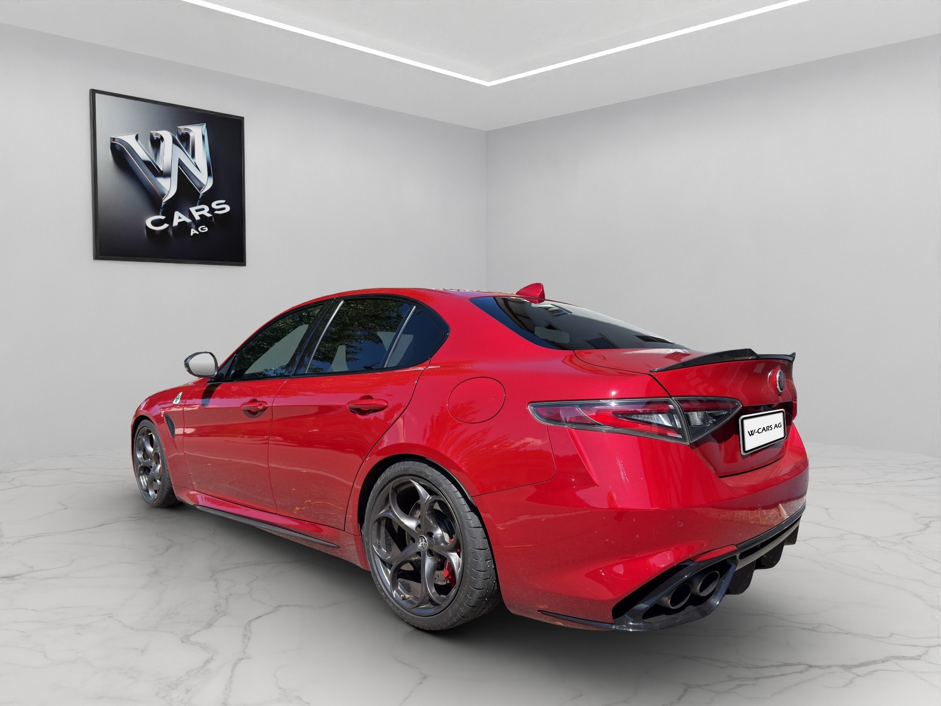 ALFA ROMEO Giulia 2.9 V6 Quadrifoglio Automatic * Facelift * rosso competizione * CH Fahrzeug * Garantie *-image-1