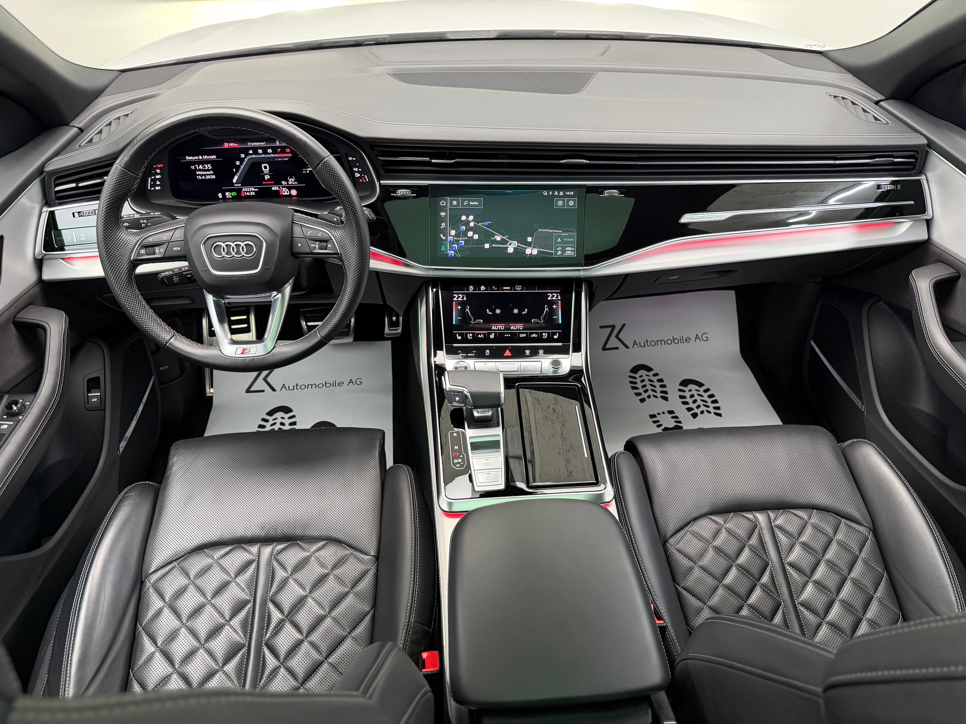 AUDI Q8 55 TFSI S-Line 340PS quattro Pure White tiptronic / Panoramadach / 360° Kamera / B&O Sound / Komfortschlüssel /-image-10