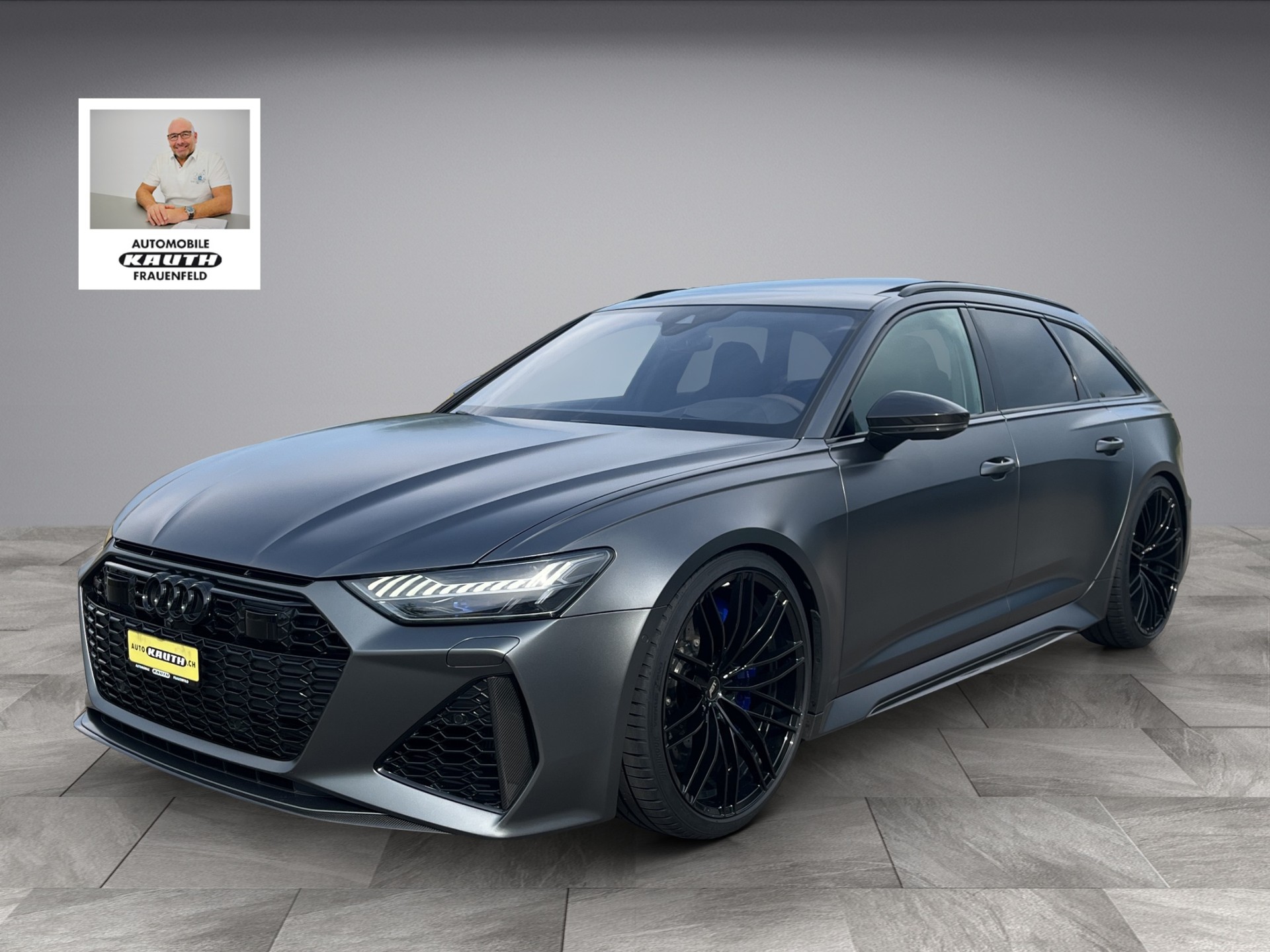 AUDI RS6 Avant 4.0 TFSI V8 qu.*ABT, daytonagrau matt, Sitzlüftung, RS-Keramikbremse, B&O, 305 km/h*-image-0