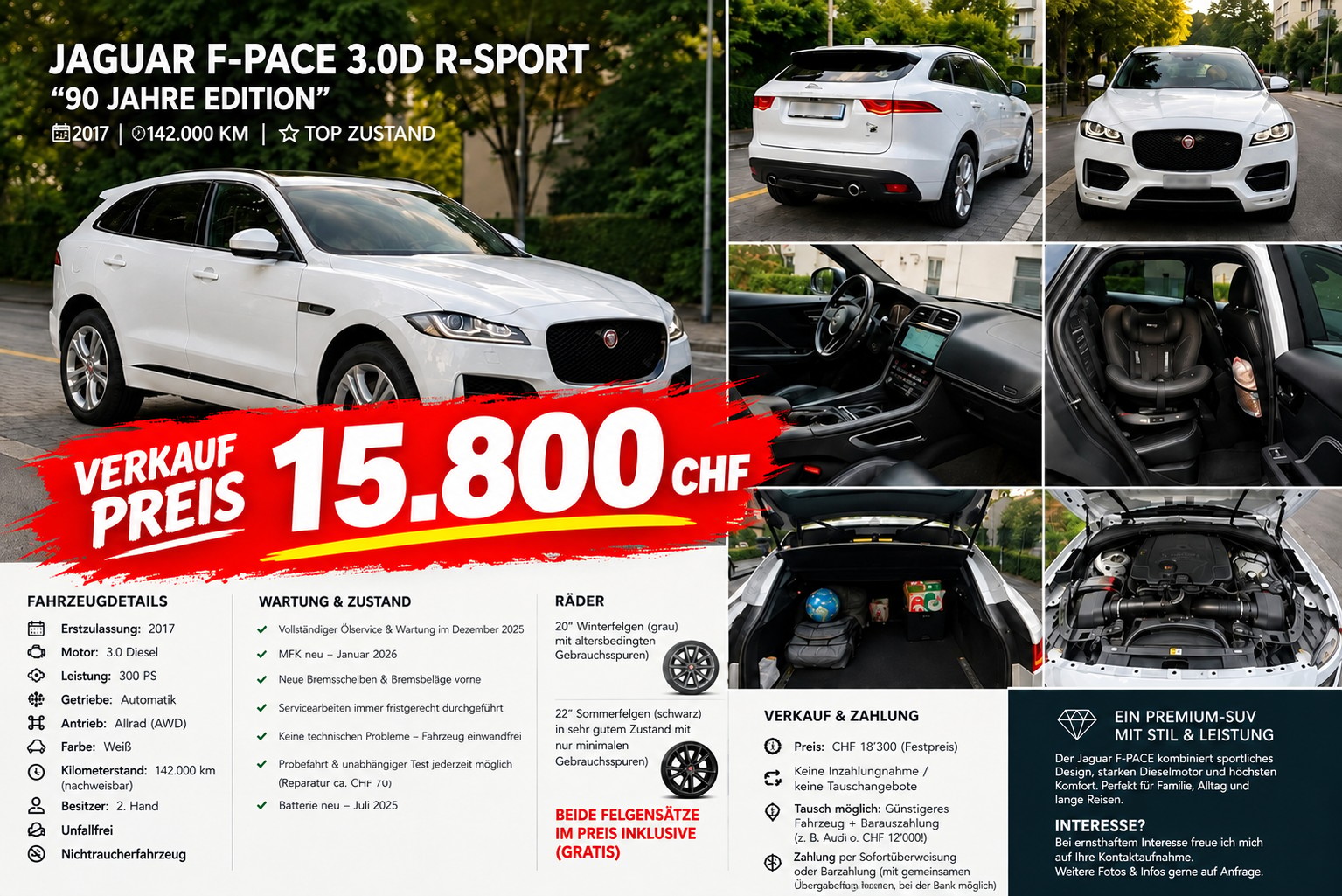 JAGUAR 3.0 V6 D 90YRS Celebration Edition AWD-image-0