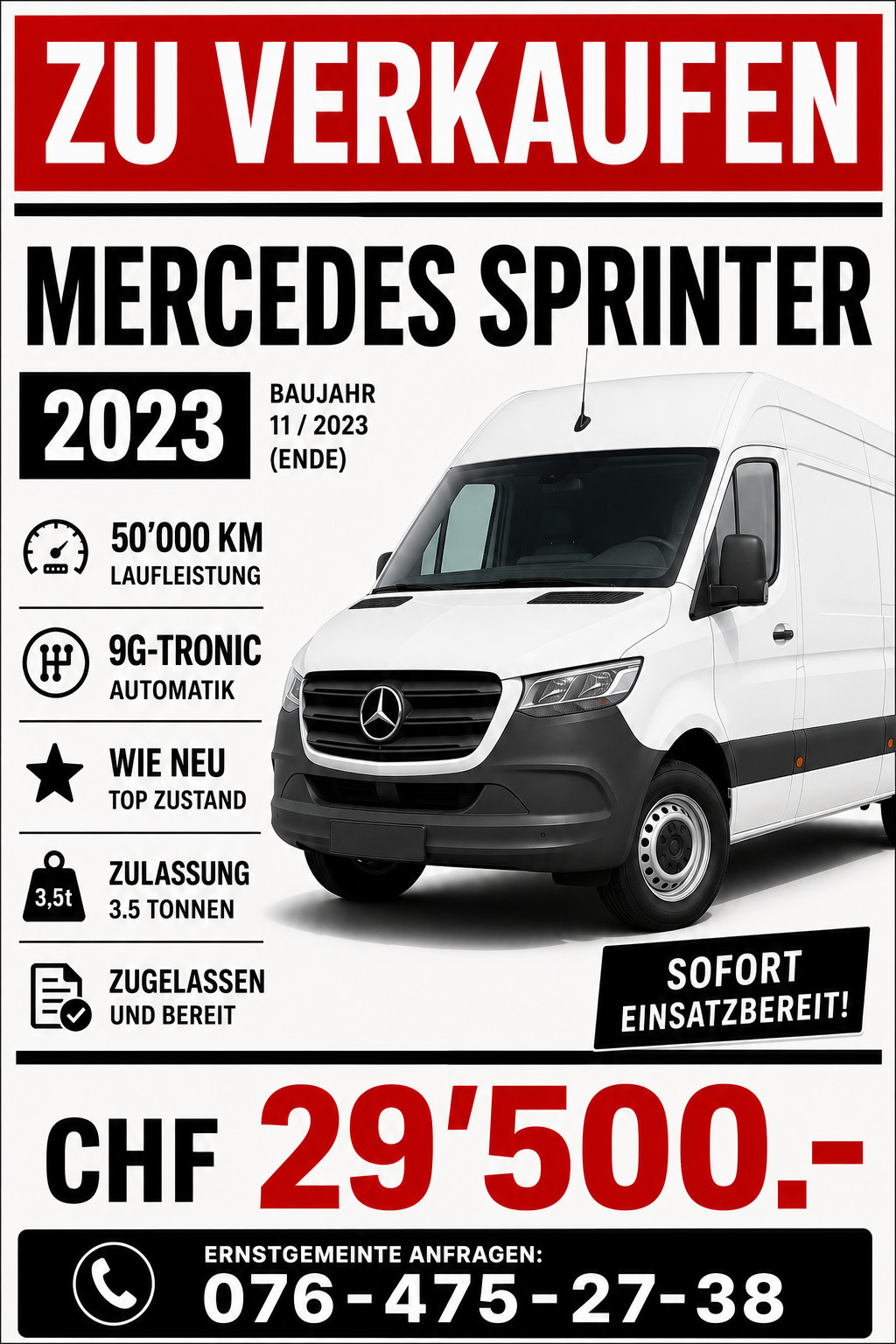 MERCEDES-BENZ 315 CDI Model 2024 L2H2 9G TRONIC KAMERA NEUPREIS 72000-image-19