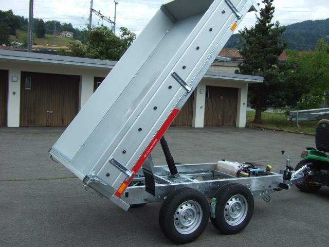 TEMARED Tipper Rückwärtskipper 2'000Kg mit Alubordwänden-image-6