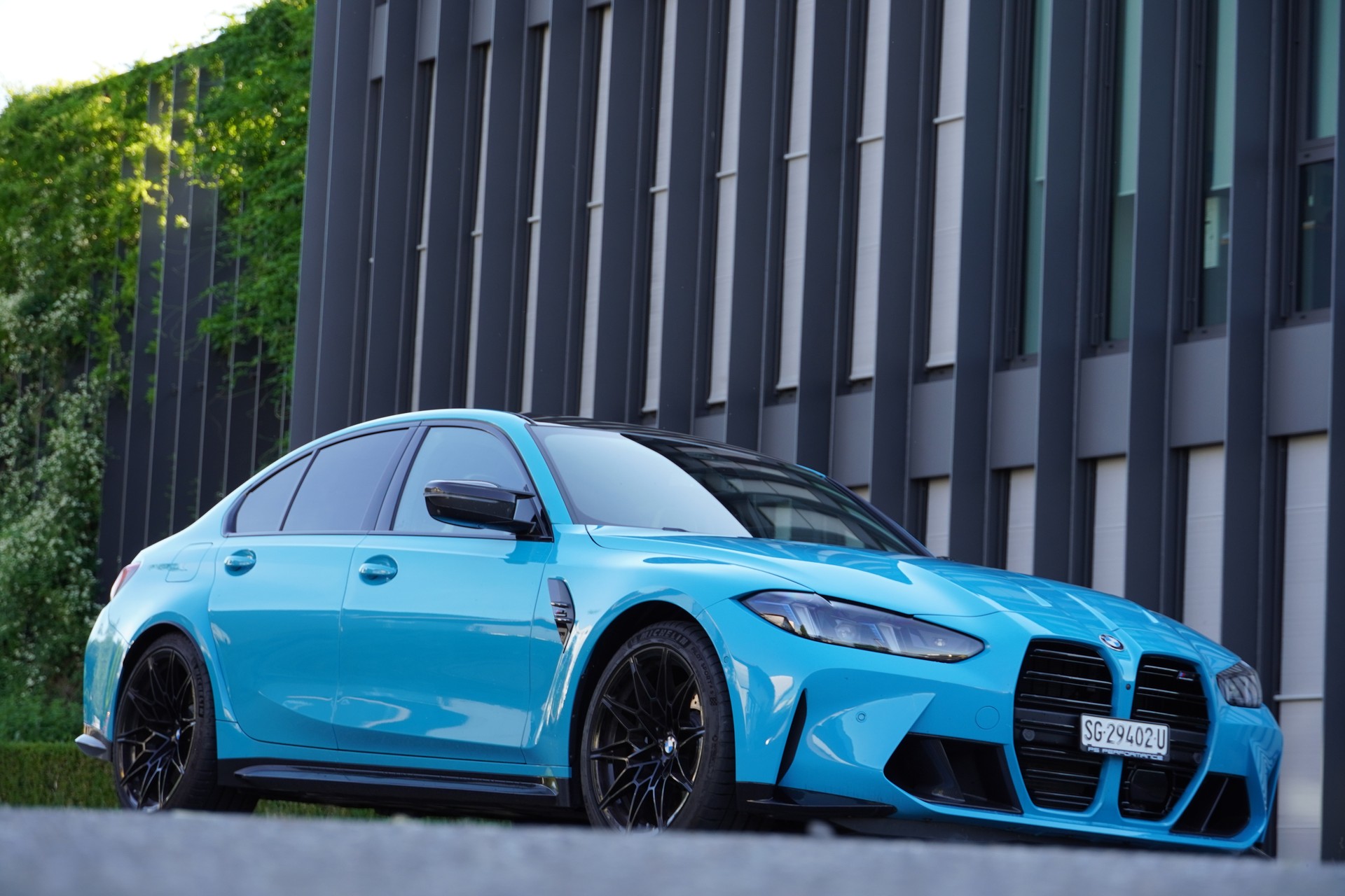 BMW M3 Competition M xDrive// MIAMI BLAU//CARBON SITZE//-image-1