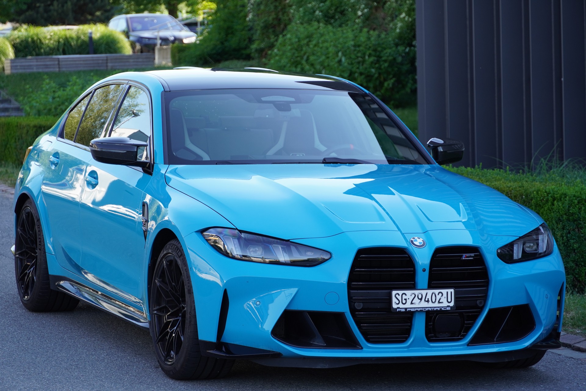 BMW M3 Competition M xDrive// MIAMI BLAU//CARBON SITZE//-image-2