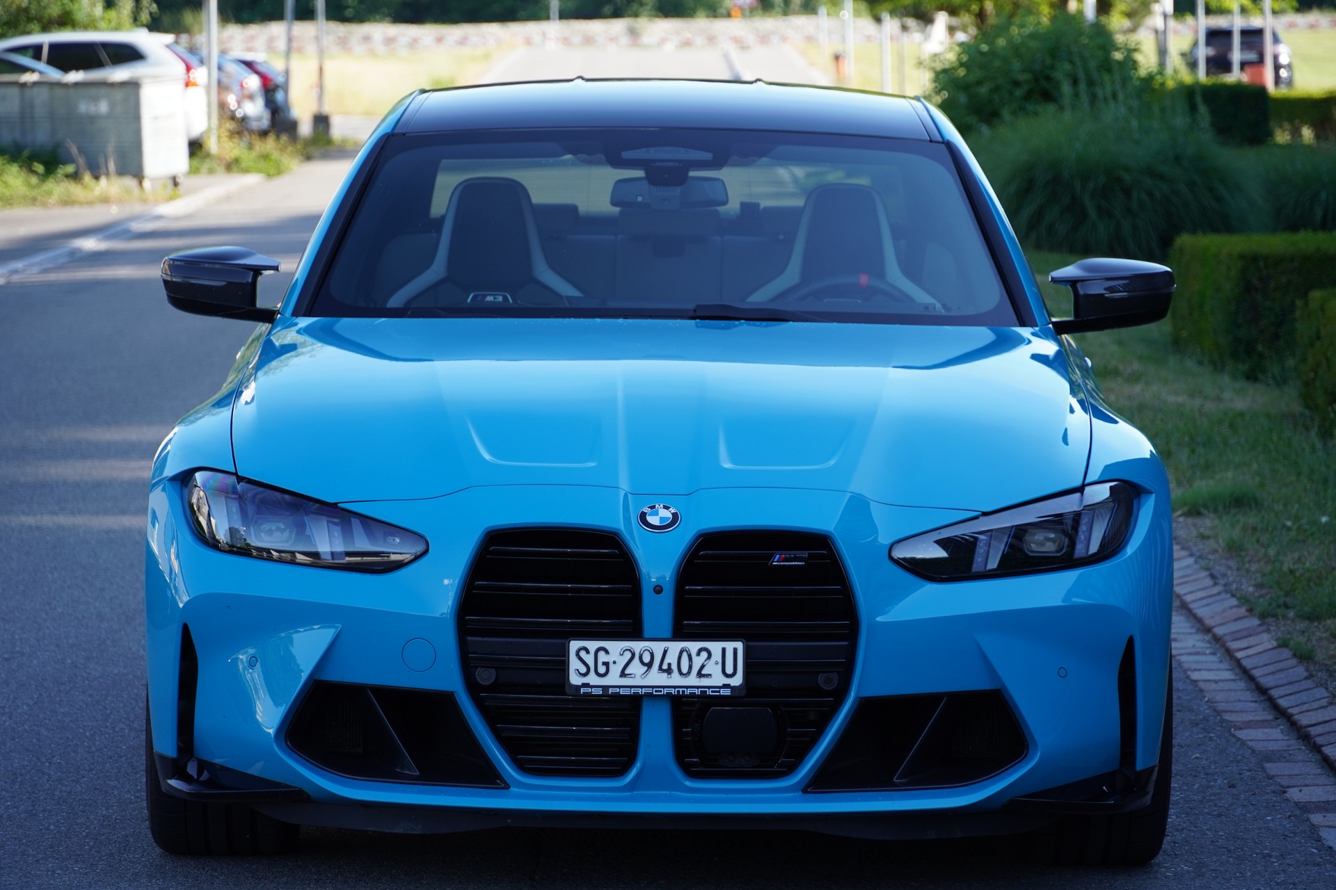 BMW M3 Competition M xDrive// MIAMI BLAU//CARBON SITZE//-image-3