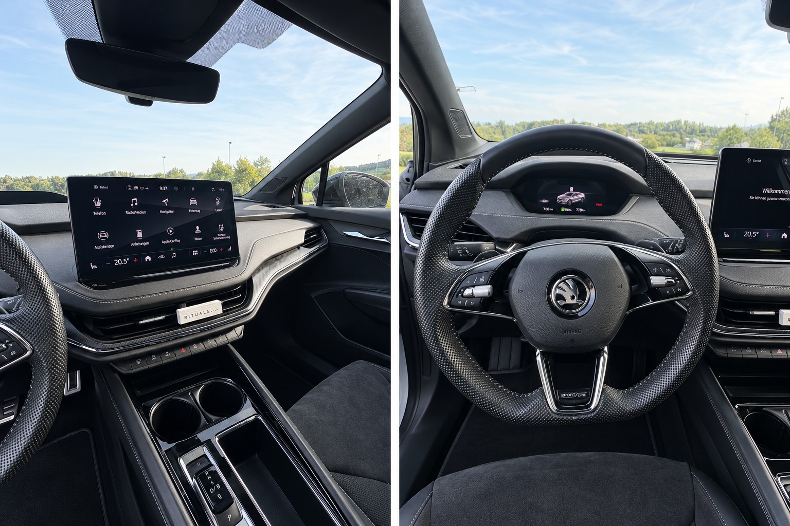SKODA ENYAQ IV 80 Sportline *Vollausstattung*, *8-fach bereift*, *neue Winterreifen*, *1. Hand*-image-4