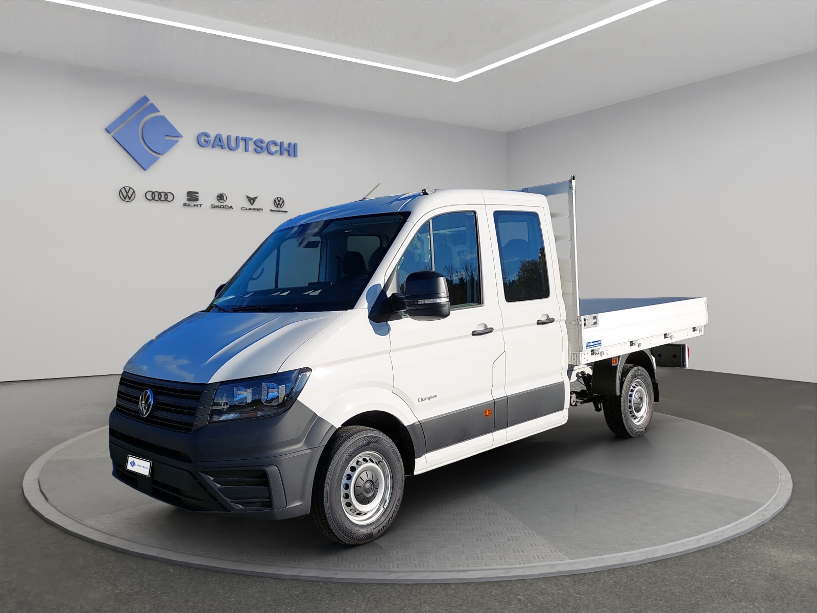 VW VW Crafter Chassi Doka 3640 mit Brücke-image-0