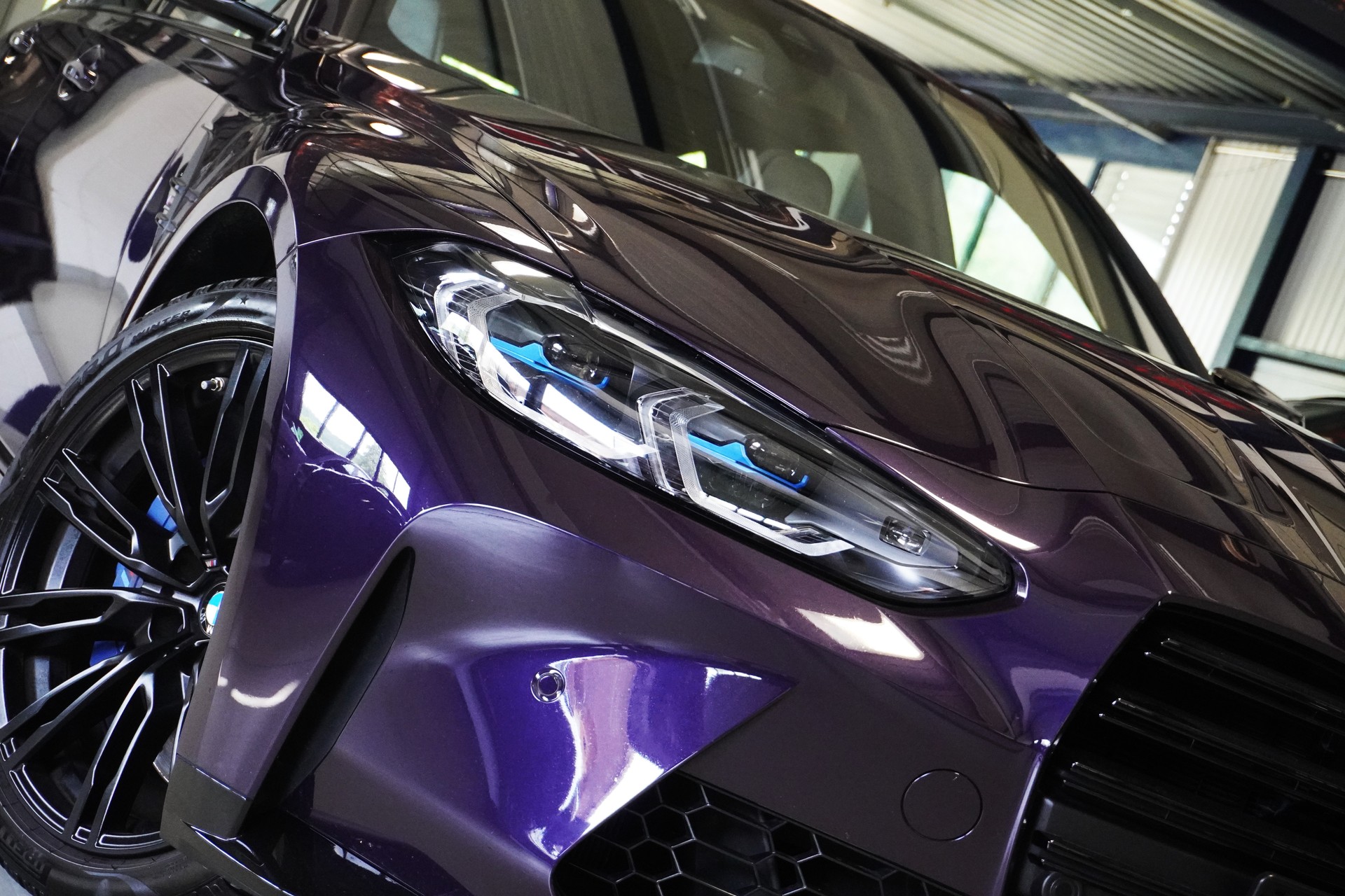 BMW M3 Touring xDrive Competition M // BMW Werksgarantie bis 04/2027 // Individual Lackierung Venezia Violett //-image-1