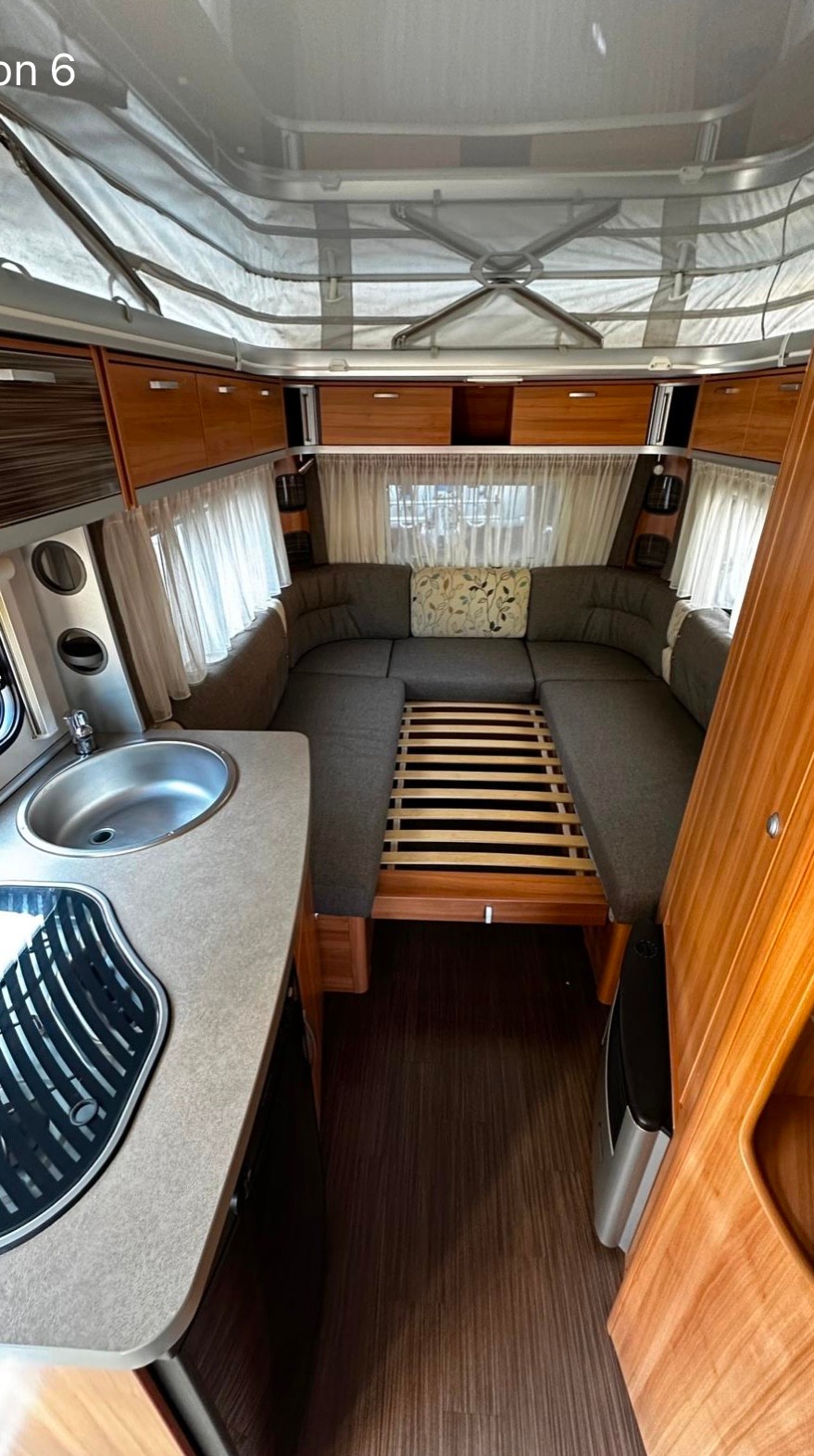 ERIBA Standort Grabs 9472 !! Hymer Eriba Feeling 430 Hubdach -MFK Service neu - Nutzlast 330 kg Leergeweicht 970 kg-image-3