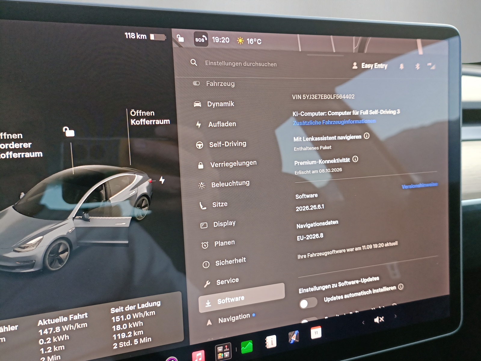 TESLA Model 3 Long Range *FSD3 *8-fach Räder* uvm.-image-20