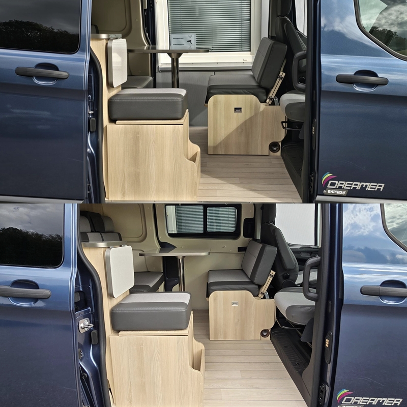 FORD TRANSIT CUSTOM NUGGET DREAMER COMPACT CAPLAND SELECT AUFSTELLDACH 2,0 TDCI DIESEL AUTOMAT-image-8