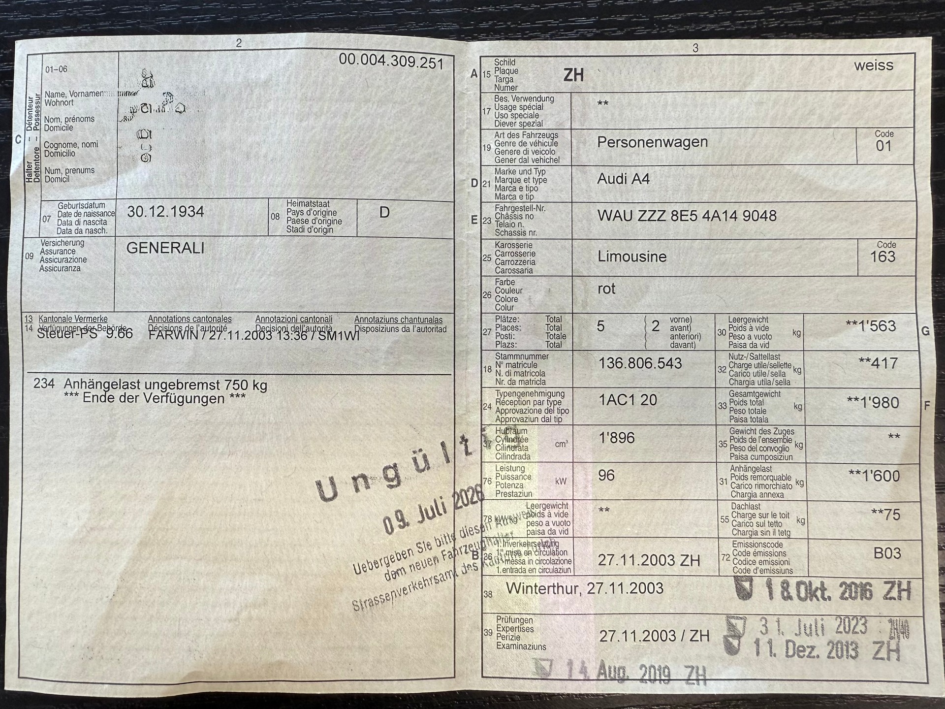 AUDI A4 1.9 TDI / Frisch ab MFK / KM GARANTIERT / 1.Hand! / 130PS / PDC / Automat / AHK 1600kg-image-10