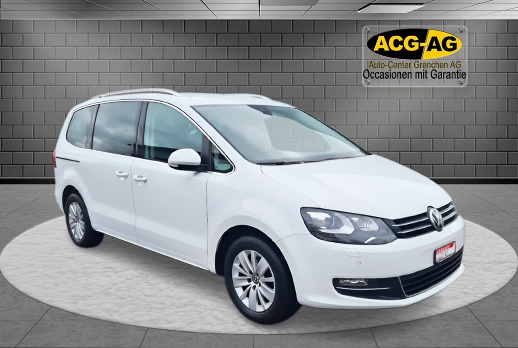 VW Sharan 2.0 TDI BMT Highline 4Motion DSG ** Alcantara-Leder ** Gr-Navi ** RF-Kamera ** ACC ** Totwinkel-Assistent ** Ab MFK-image-0