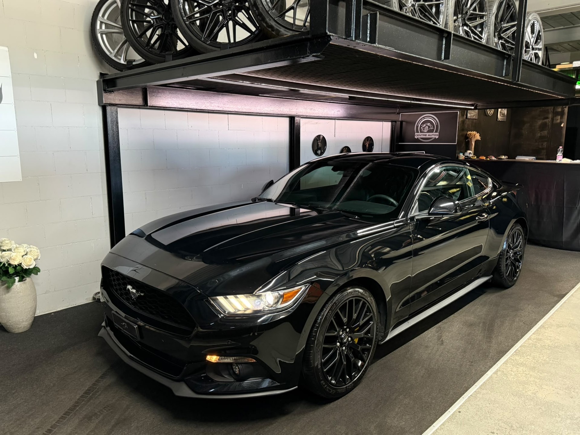 FORD Mustang Fastback 2.3 Automat / All Black / CH- Auto-image-1