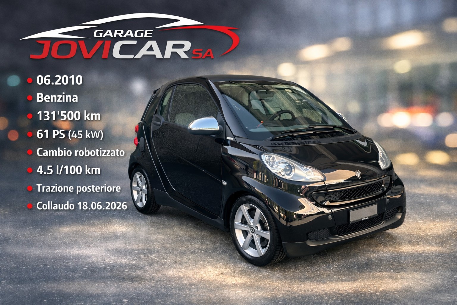 SMART fortwo black & white limited mhd softouch