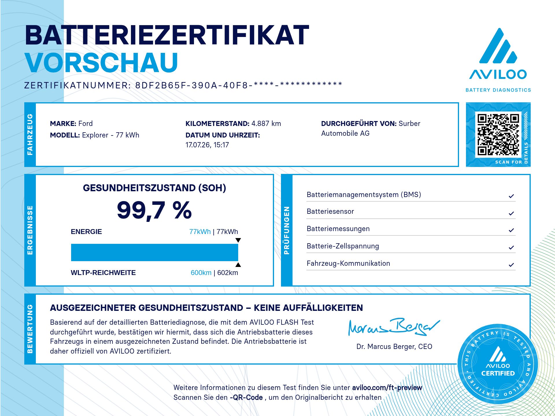 FORD Explorer Elektro 77kWh Extended Range PREMIUM mit Anhängerkupplung, Wärmepumpe & Panoramadach-image-3