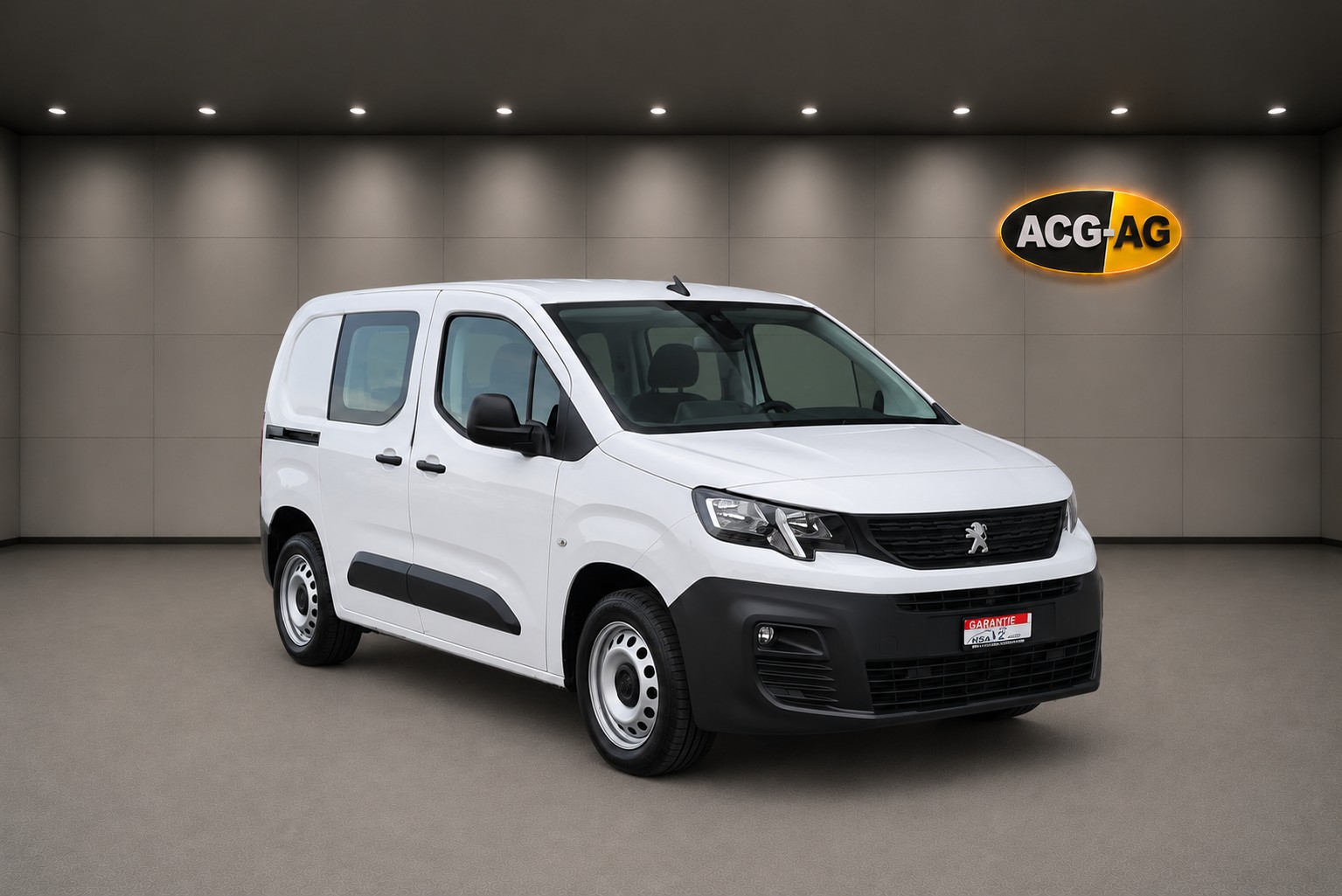 PEUGEOT Partner 1.5 Blue HDi s/s Asphalt 1000kg ** 130 PS ** 3-Plätzer ** RF-Kamera ** Frischn Ab MFK & Service **-image-0