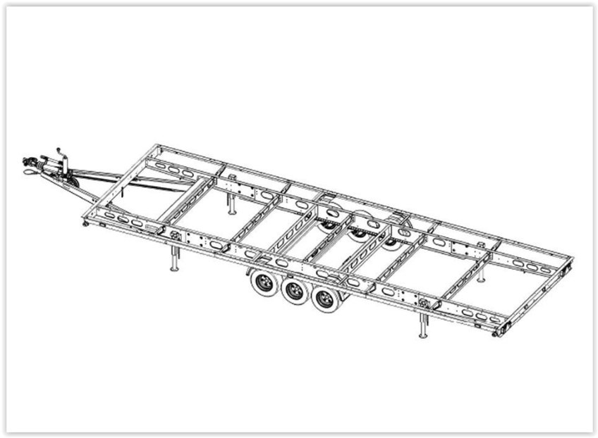 AUTOTRAILER Châssis Tridem L8400-image-0