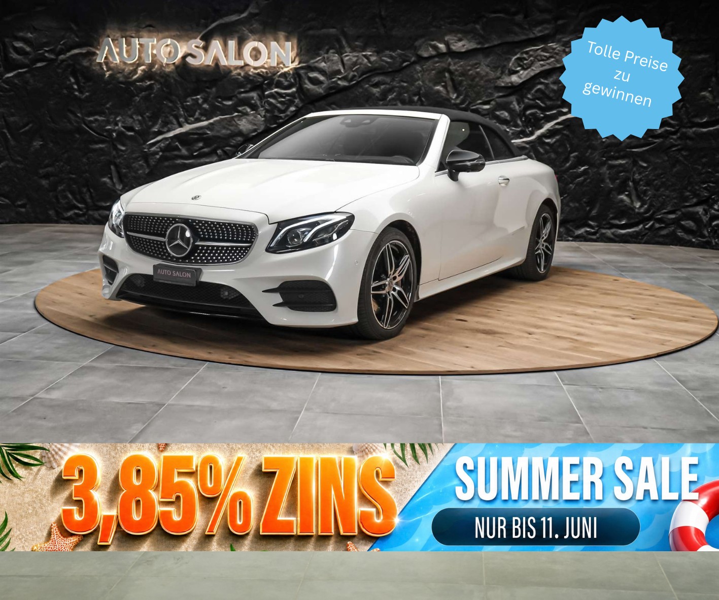 MERCEDES-BENZ E 400 Cabriolet AMG Line 4 Matic 9G-Tronic *Sitzkühlung*Burmester*Head-Up*-image-0