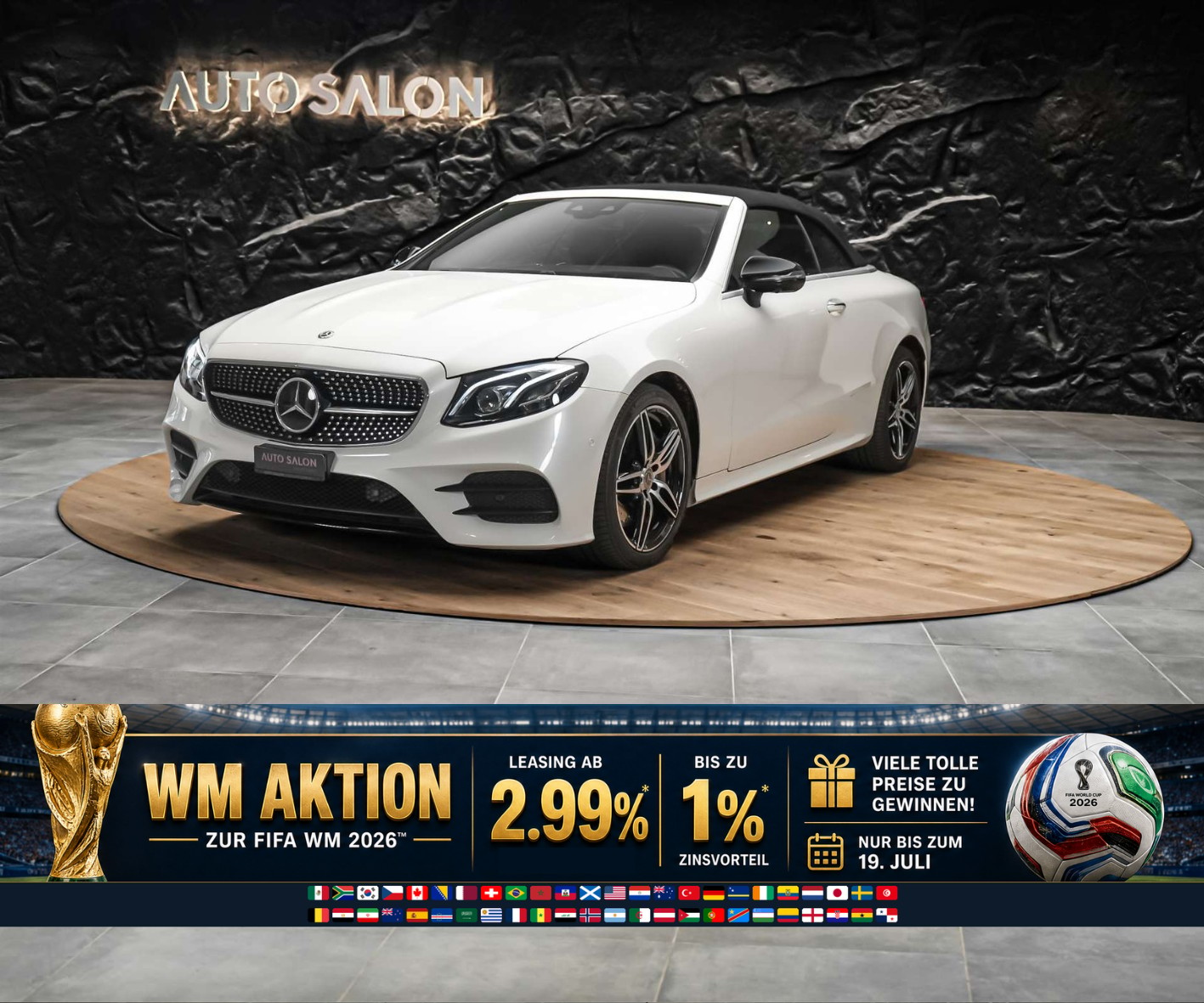 MERCEDES-BENZ E 400 Cabriolet AMG Line 4 Matic 9G-Tronic *Sitzkühlung*Burmester*Head-Up*