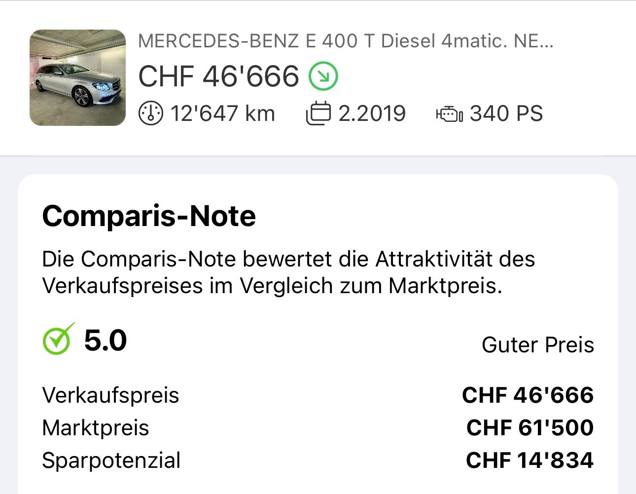 MERCEDES-BENZ E 400 T Diesel 4matic. NEUWERTIG! Gar. nur 12‘647 km! 340PS! (Tausch mit Cabrio!)-image-5