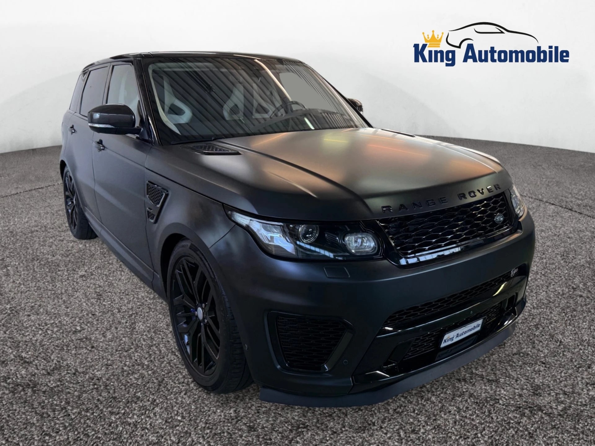 LAND ROVER Range Rover Sport 5.0 V8 SVR | CH-Auto | MFK 10.2024 | Grau Matt foliert | Leder Ebony / Cirrus