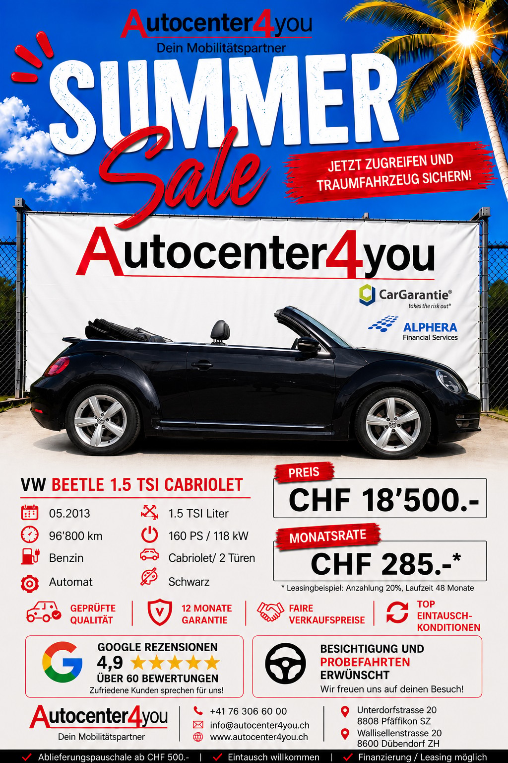 VW Beetle Cabrio 1.4 TSI Sport DSG-image-0