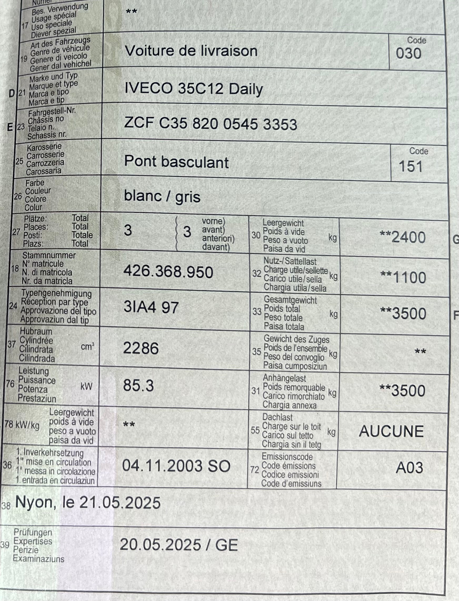 IVECO 35C12 Kipper pont basculant-image-5