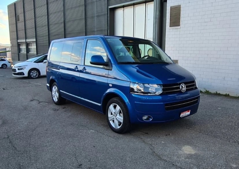 VW T5 Multivan 2.0 Bi-TDI CR Highline 4Motion DSG ** 180 PS ** Voll-Leder ** 7-Plätzer ** Gr-Navi ** RF-Kamera ** Anh-Kupplung **-image-0