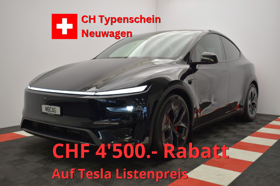 TESLA Model Y Performance AWD 626PS, Neuwagen, CH Typenschein "diamond black"-image-0