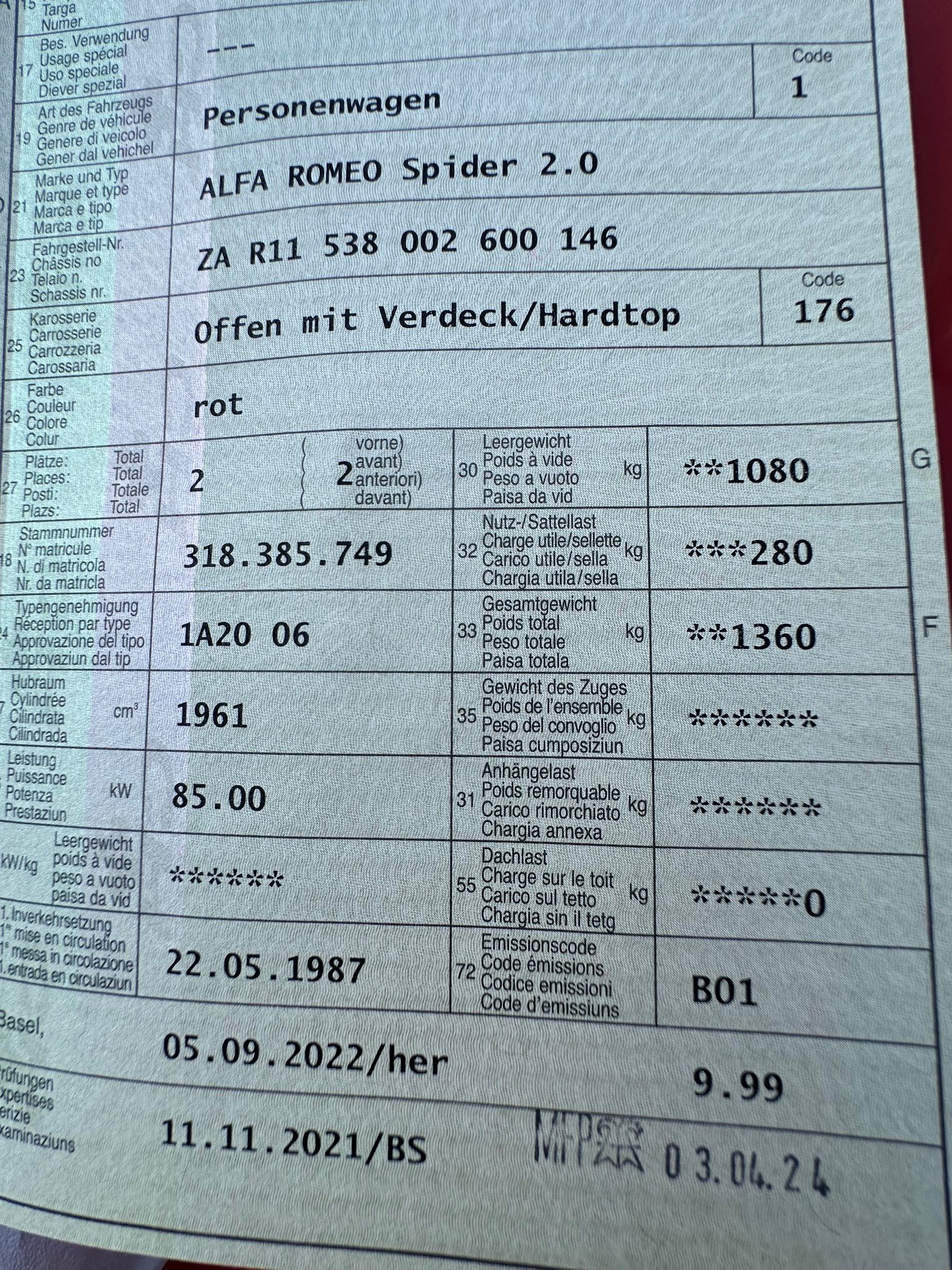 ALFA ROMEO Spider 2.0-image-8