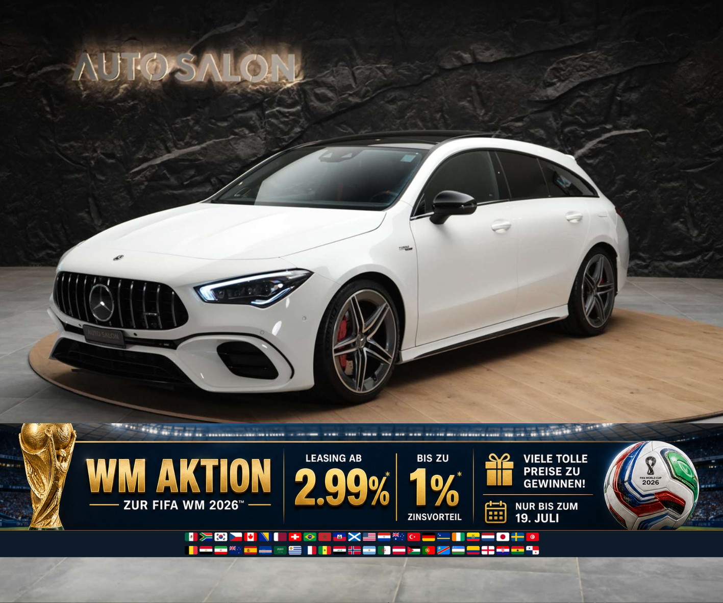 MERCEDES-BENZ CLA Shooting Brake 45 S AMG 4Matic+ 8G-DCT *Panorama*Assistenzpaket*Burmester*-image-0