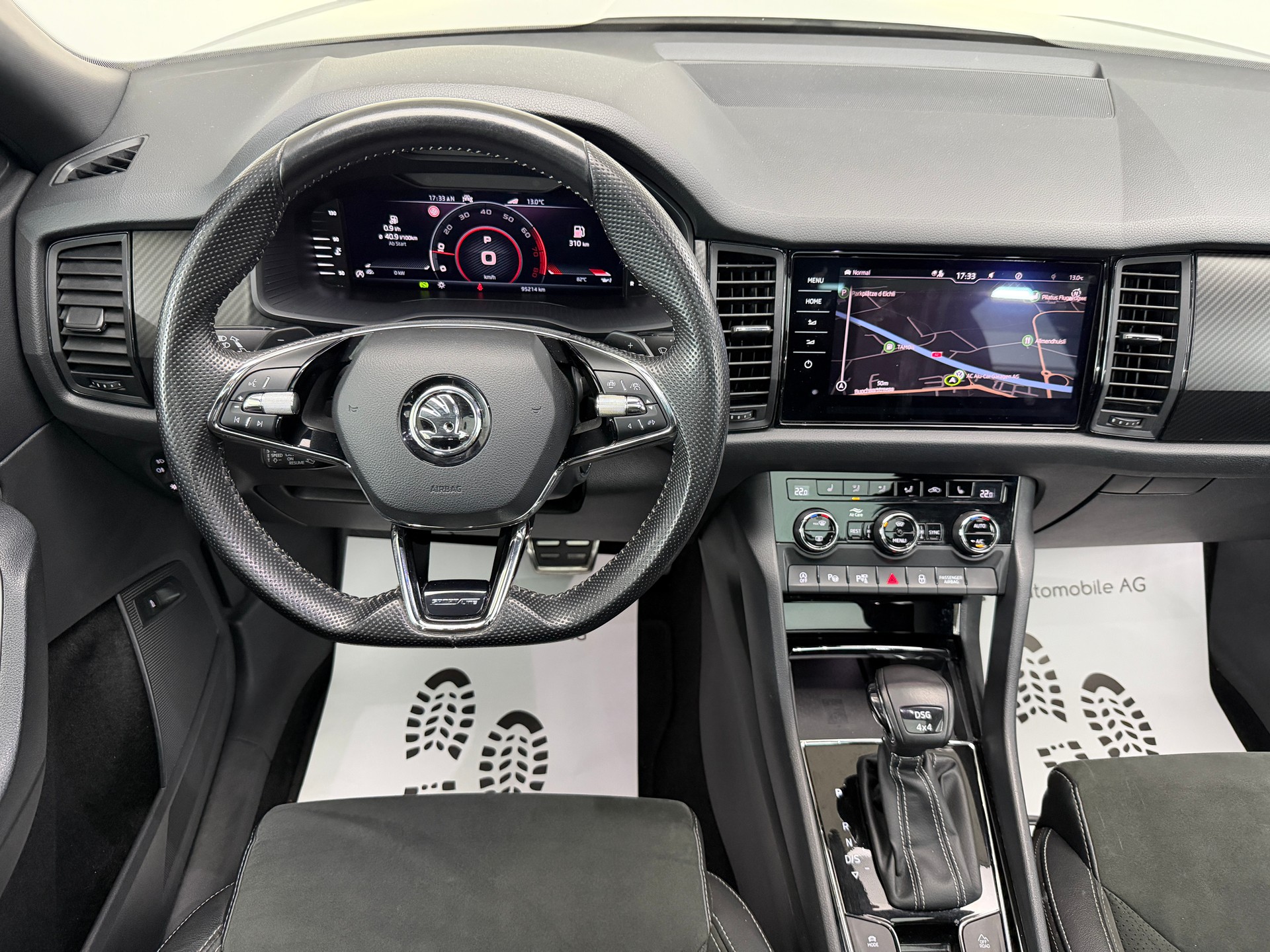 SKODA Kodiaq 2.0 TSI 4x4 Stahl Grau 7. Plätzer SportLine ★ 360° Kamera ★ Panoramadach ★ Keyless Go ★ AHK Schwenkbar ★-image-11