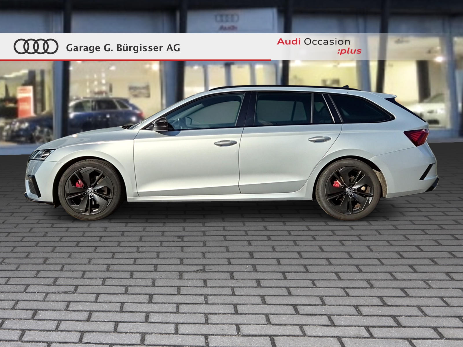 SKODA Octavia Combi 2.0 TDI DSG RS 4x4 Brilliant Silber Metallic-image-2