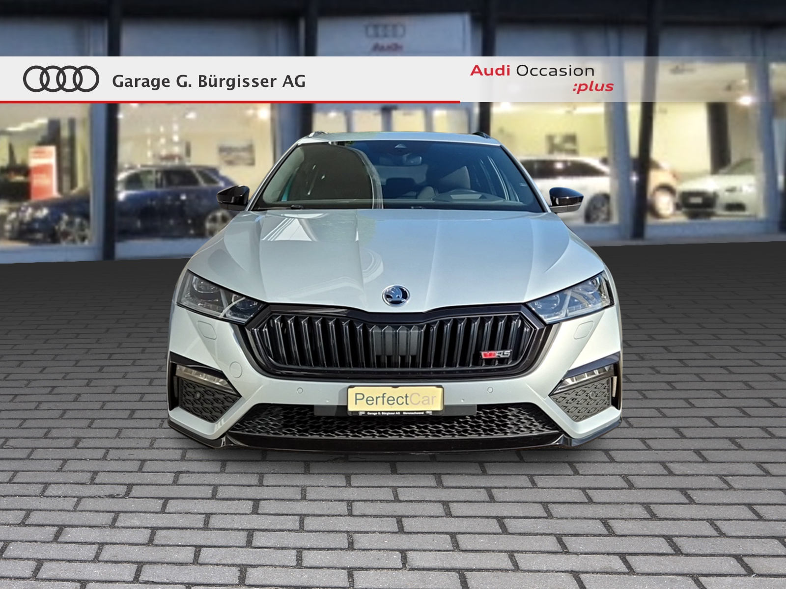 SKODA Octavia Combi 2.0 TDI DSG RS 4x4 Brilliant Silber Metallic-image-1