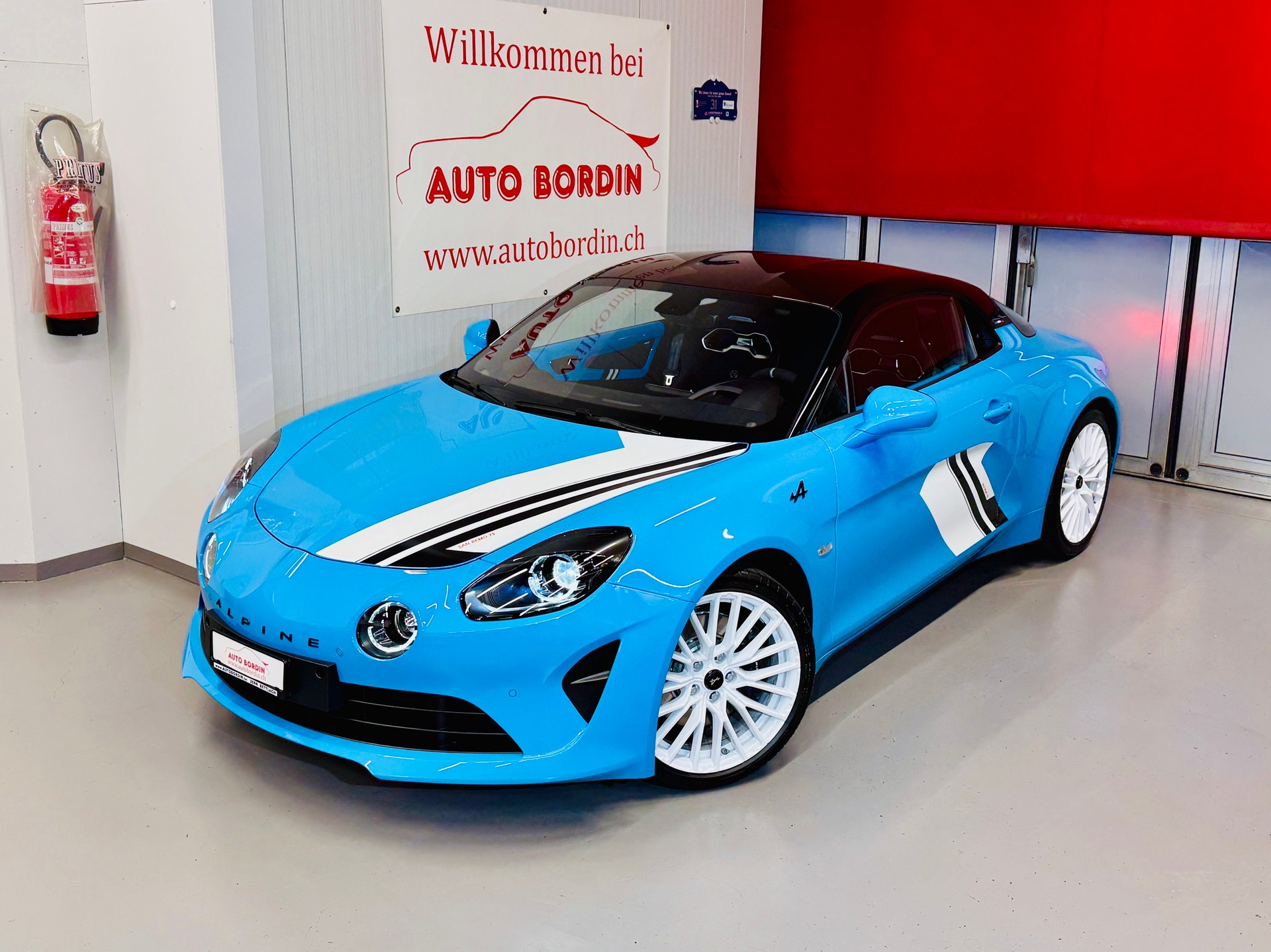 ALPINE A110 San Remo 73 Limited Edition Nr. 113 / 200 mit rotem Carbondach