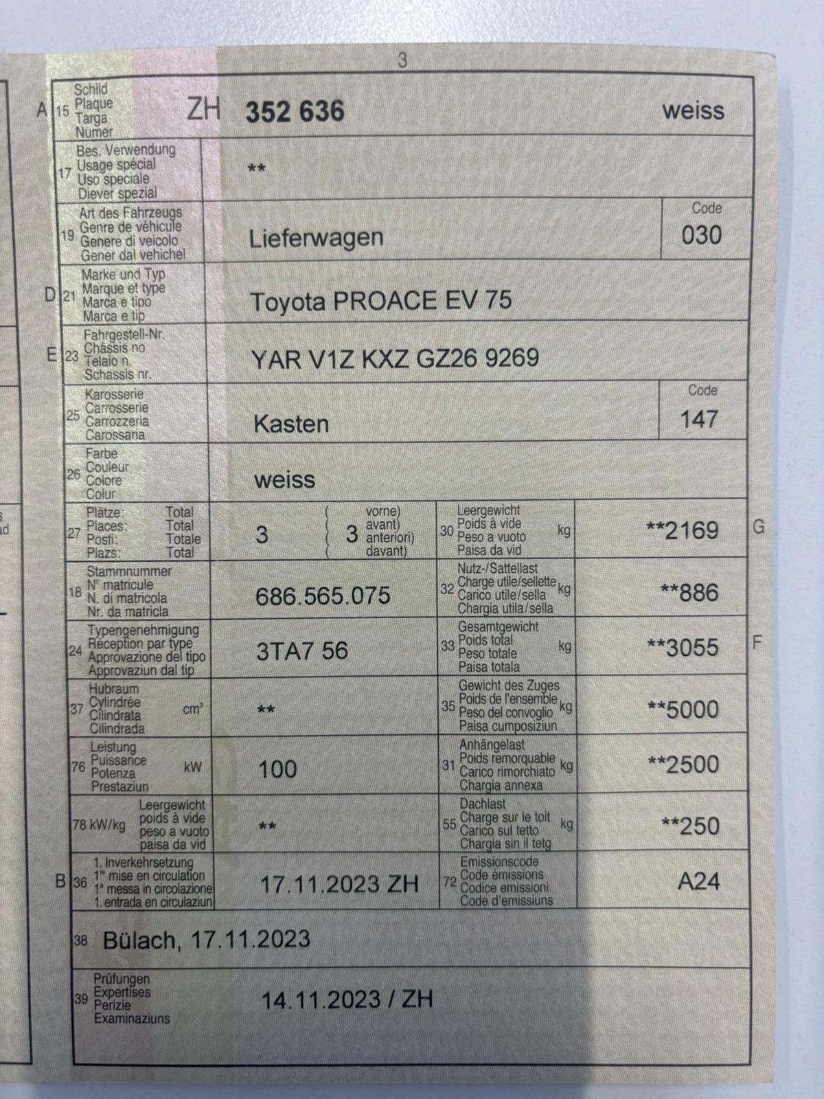 TOYOTA Proace Van L2 75KW Active-image-8