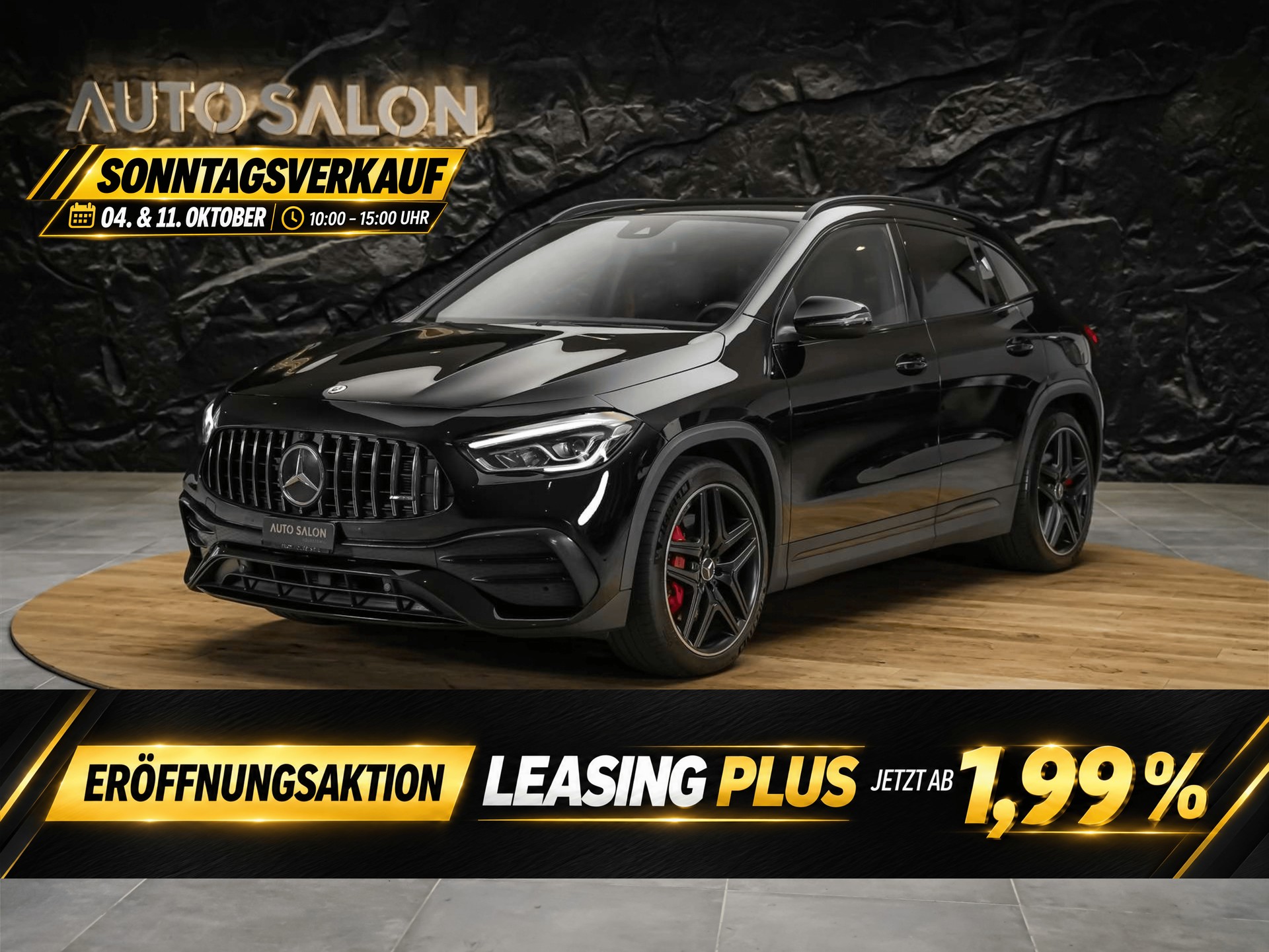 MERCEDES-BENZ GLA 35 AMG 4Matic 8G-Speedshift DCT *ALL BLACK*AHK*Ambientebeleuchtung*