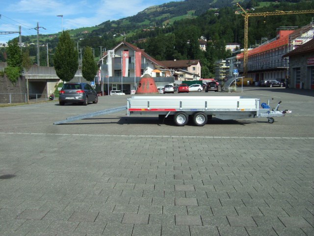 TEMARED Carplatform 4120 3000Kg mit Aluboden und Bordwände-image-5