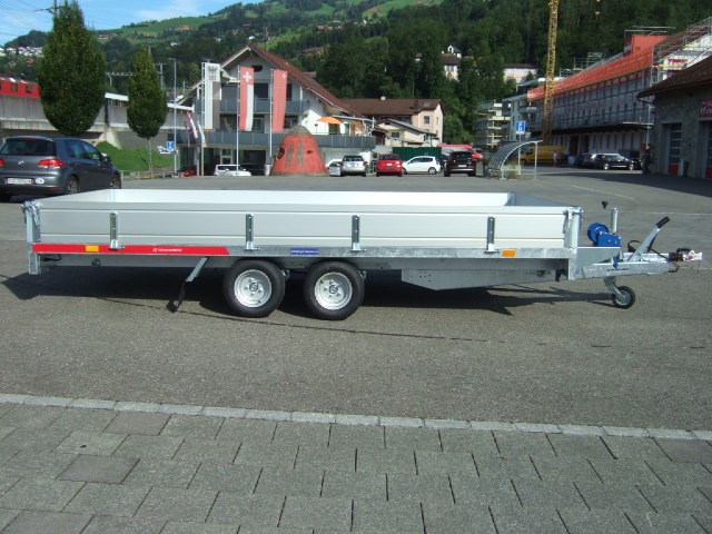 TEMARED Carplatform 4120 3000Kg mit Aluboden und Bordwände-image-1