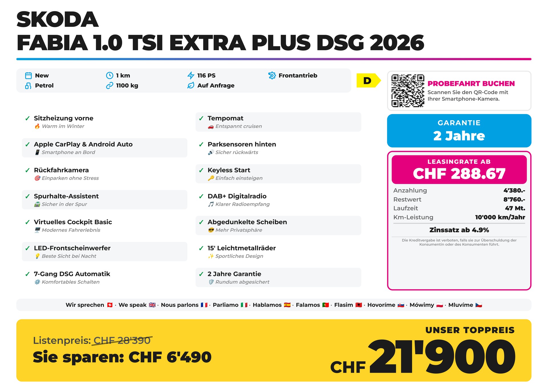 SKODA Fabia 1.0 TSI Extra Plus DSG 2026-image-1