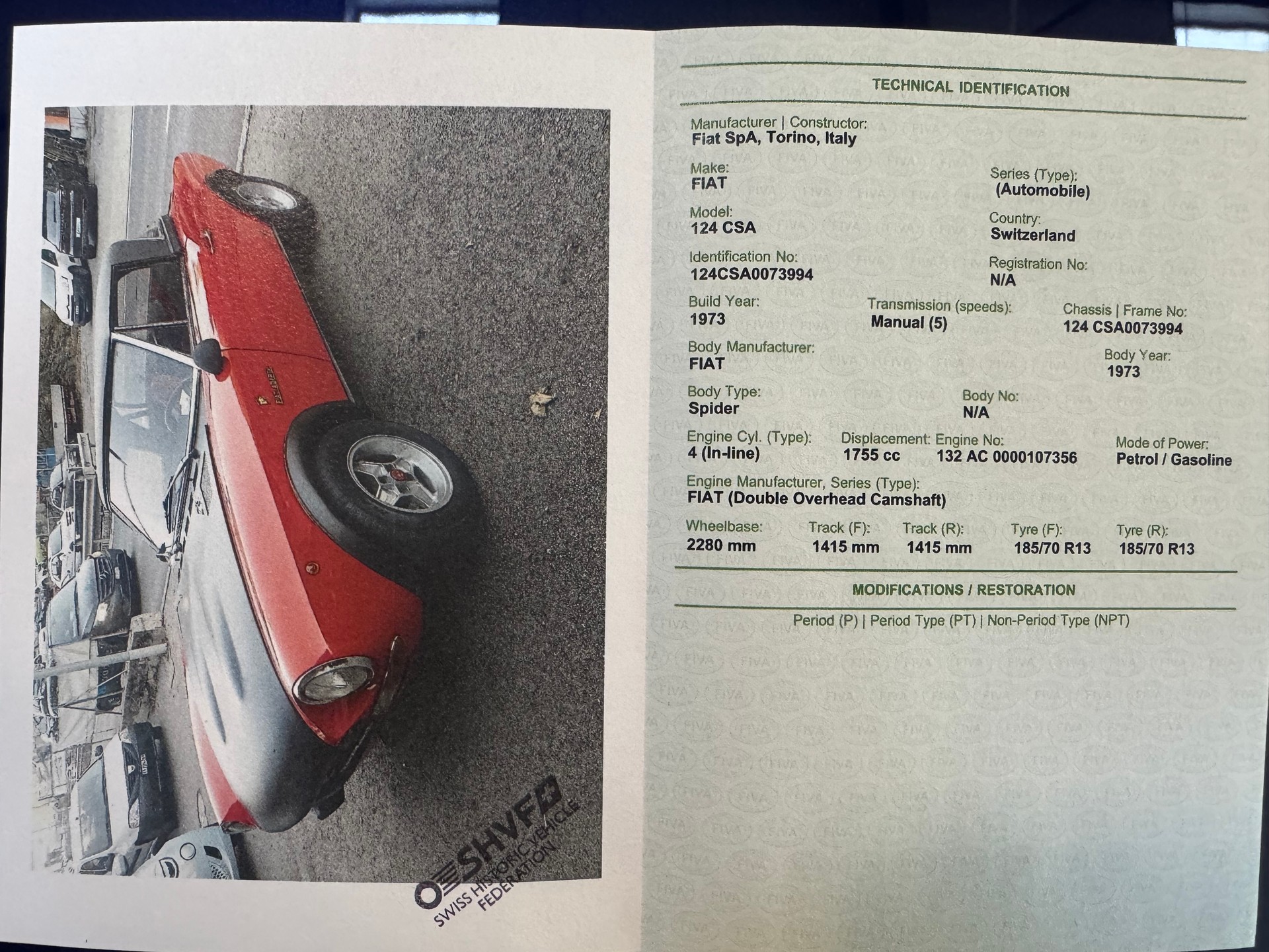 FIAT 124 Spider CSA Abarth Rally-image-5
