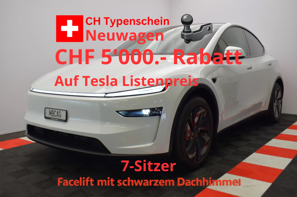 TESLA Model Y Premium Long Range AWD, 7 Sitzer, AHK, Made in Berlin