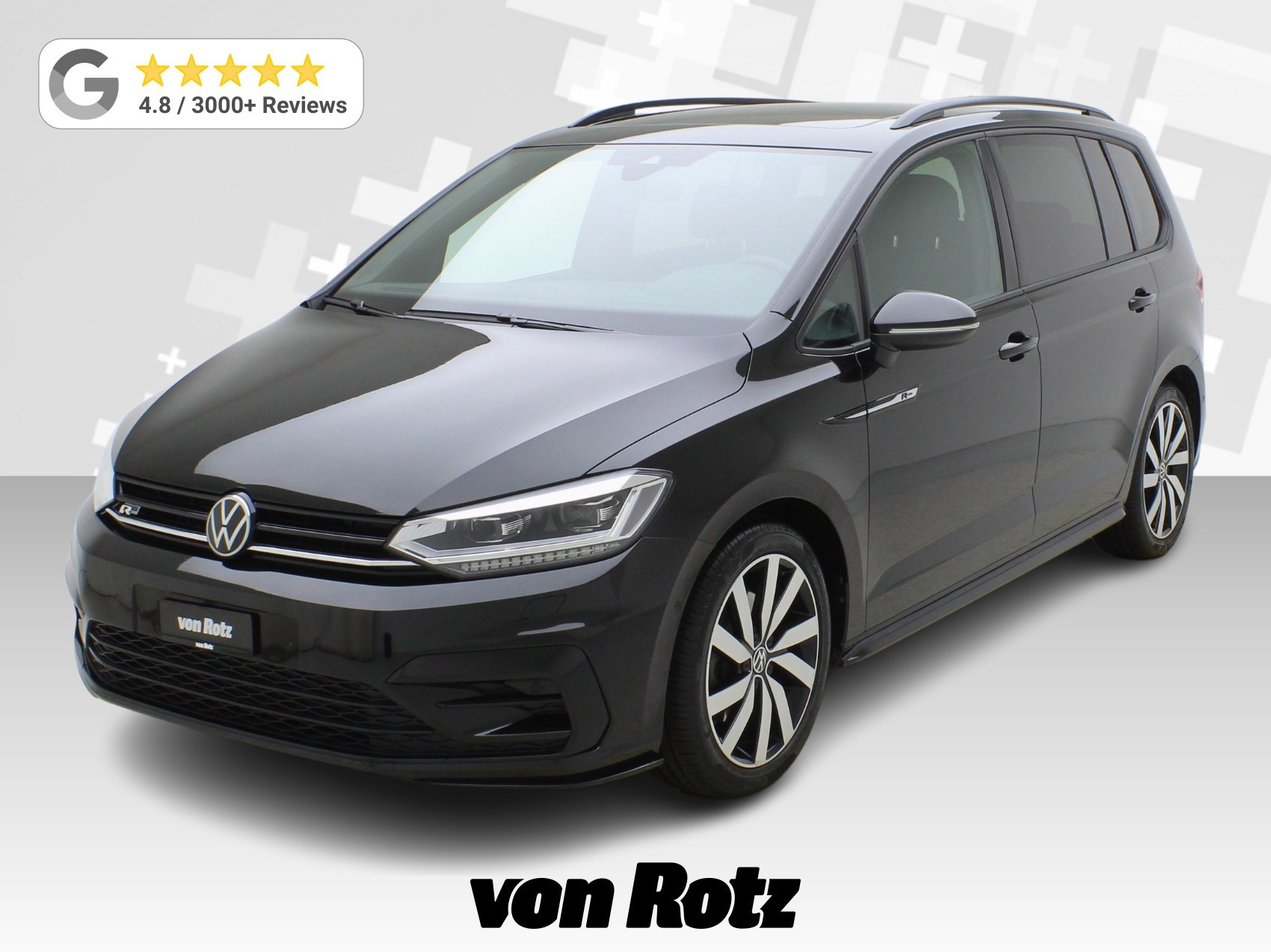 VW Touran 1.5 TSI DSG R-Line Black Style **VW Werksgarantie bis 11/2030**-image-0