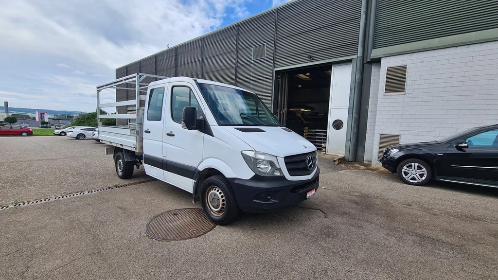 MERCEDES-BENZ Sprinter 316 CDI Lang **Brücke mit Dopplelkabine ** 7-Plätzer ** Anh-Kupplung ** Frisch Ab MFK & Service **-image-0