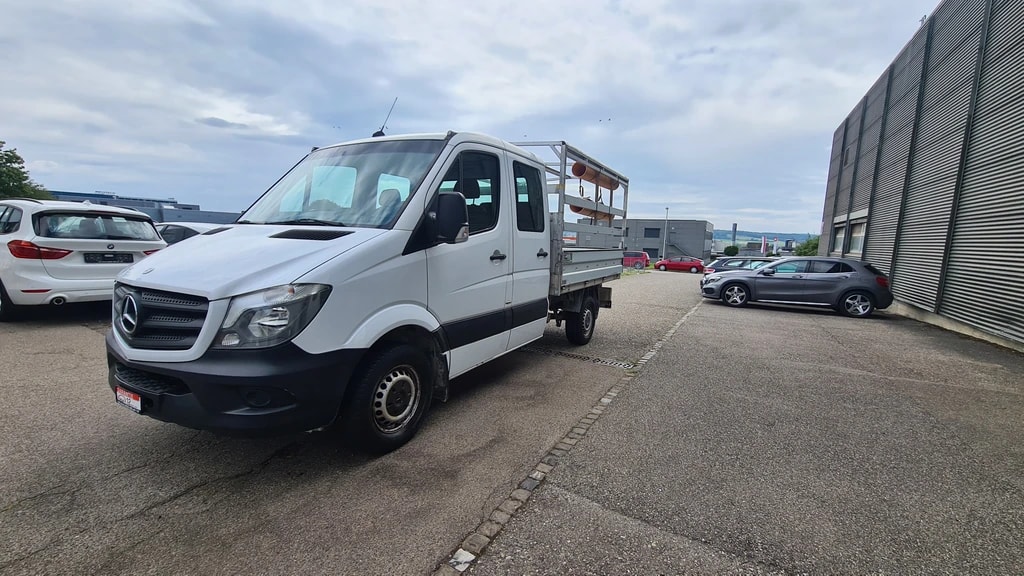 MERCEDES-BENZ Sprinter 316 CDI Lang **Brücke mit Dopplelkabine ** 7-Plätzer ** Anh-Kupplung ** Frisch Ab MFK & Service **-image-2