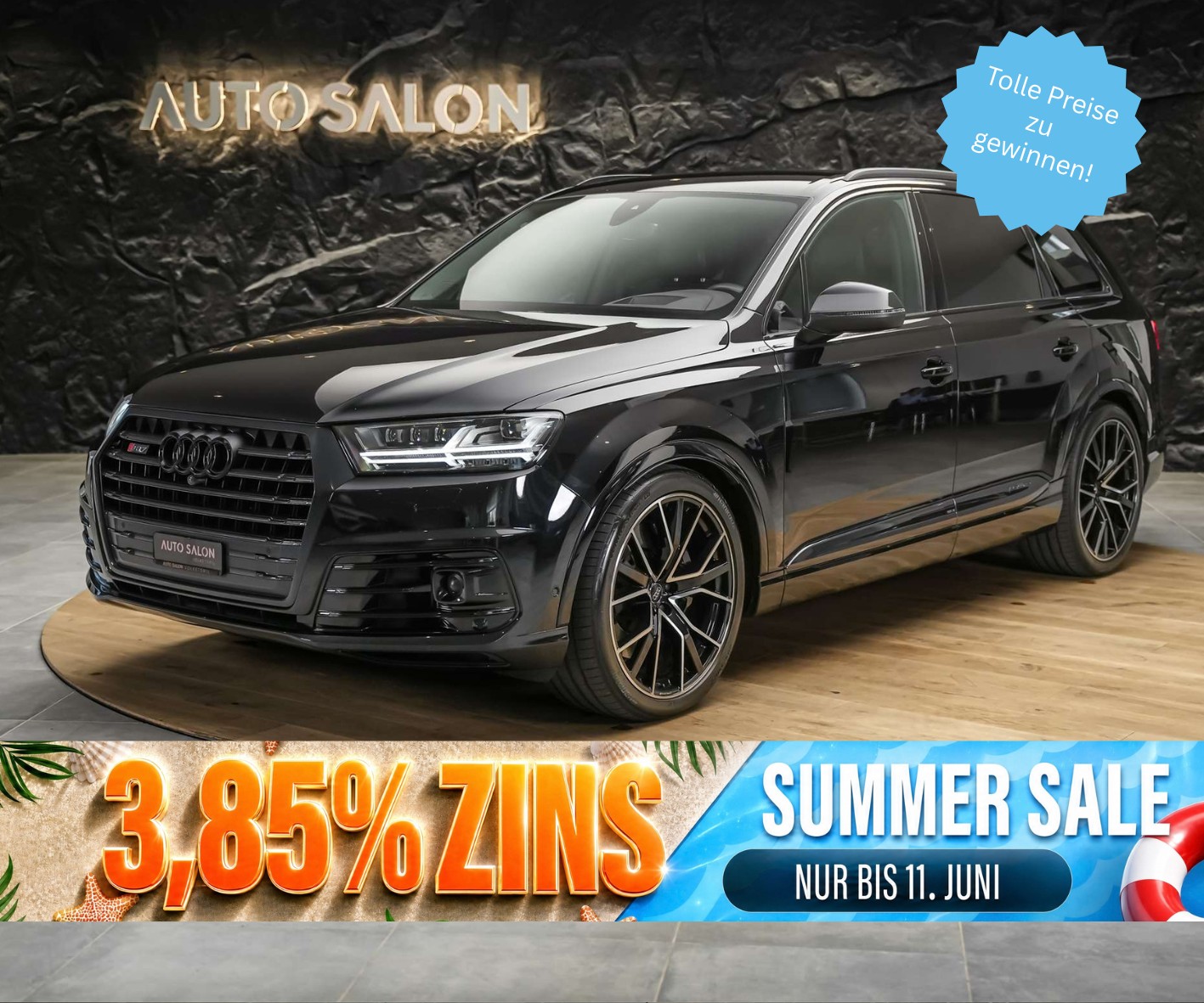 AUDI SQ7 4.0 TDI quattro tiptronic *7 Sitze*22" Felgen*Head-Up*Nachtsicht*