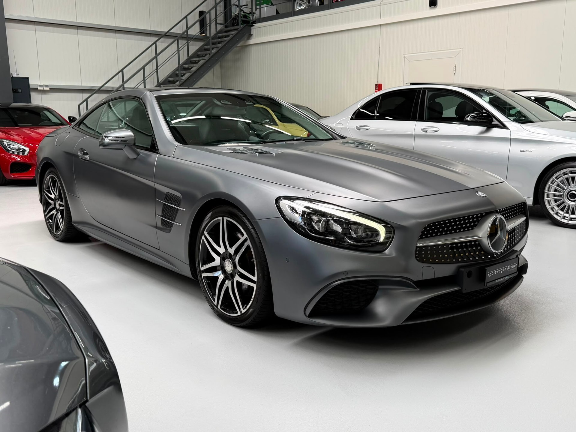 MERCEDES-BENZ SL 400 9G-Tronic AMG Line "Designo Grau Matt"-image-10