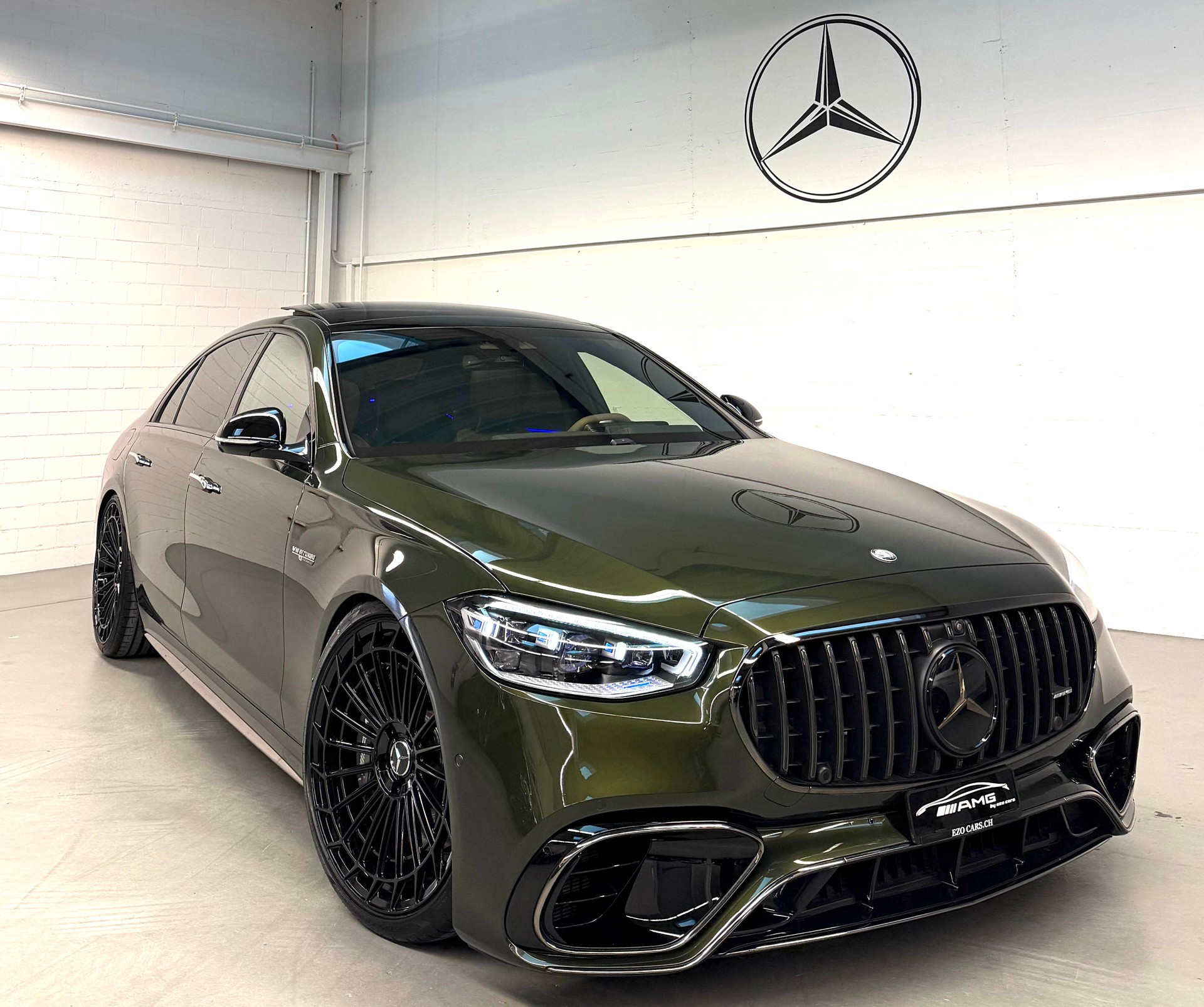 MERCEDES-BENZ S 63 AMG Lang Limited Green & Black Manufaktur E Performance 4Matic Einzelstück 802PS mit Gratisservice & Garantie-image-1