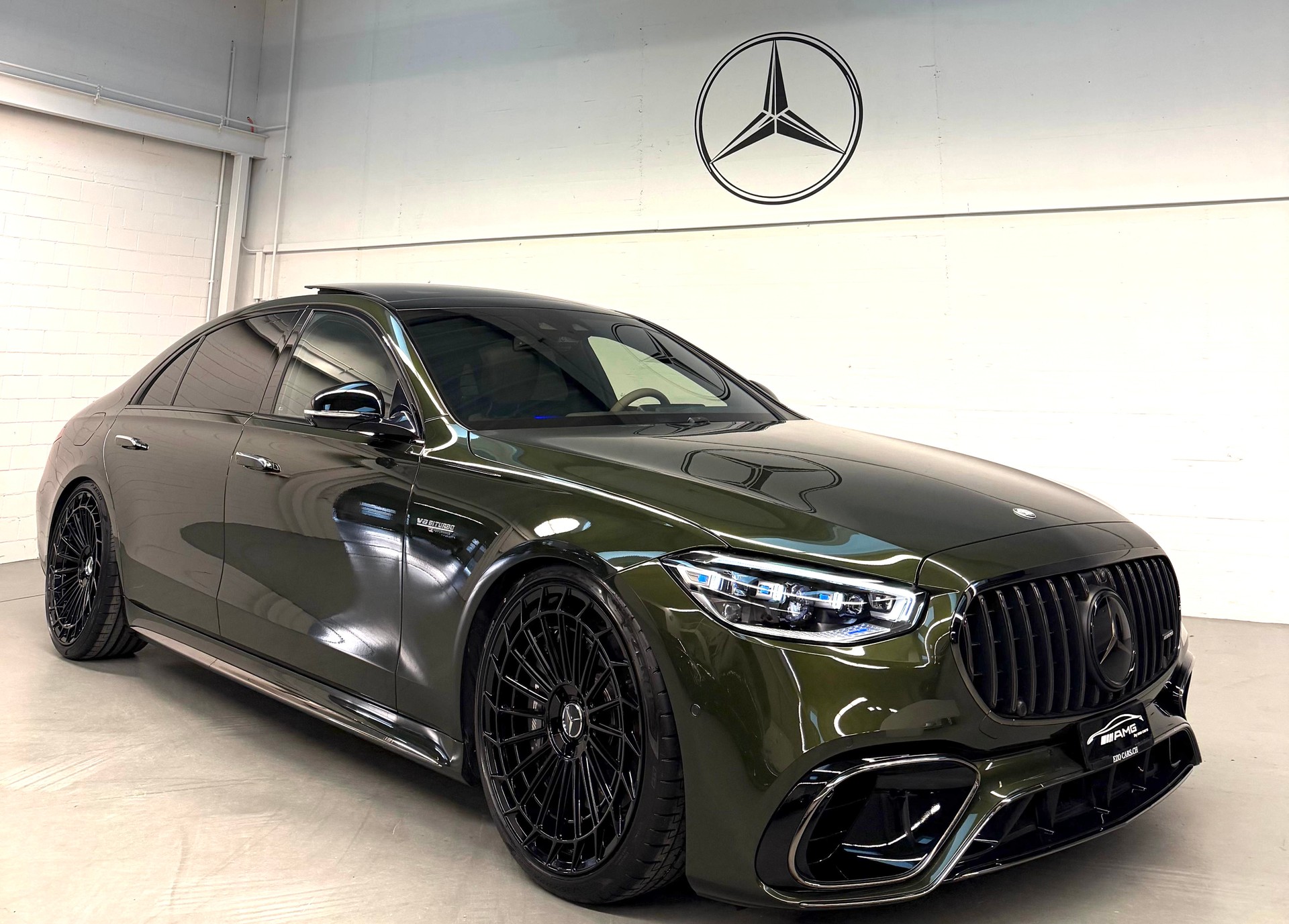 MERCEDES-BENZ S 63 AMG Lang Limited Green & Black Manufaktur E Performance 4Matic Einzelstück 802PS mit Gratisservice & Garantie-image-0